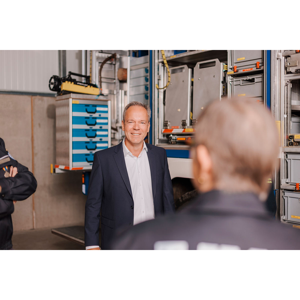 Klaus Grootens beim THW